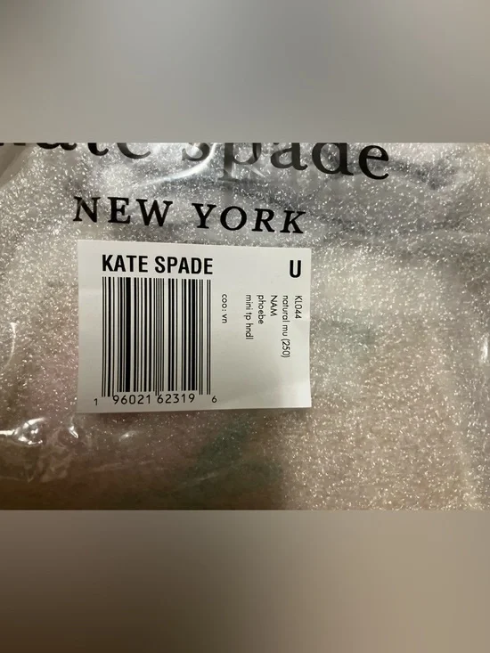 Kate Spade NY Phoebe Straw Mini Crossbody bag w/ Floral Embellishment - Picture 9 of 9